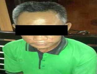 Polsek Tapung Ringkus Seorang  'Gaek' Cabul